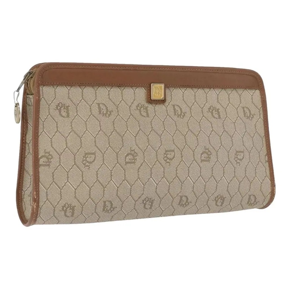 Dior Vintage Brown and Tan Designer Clutch bag